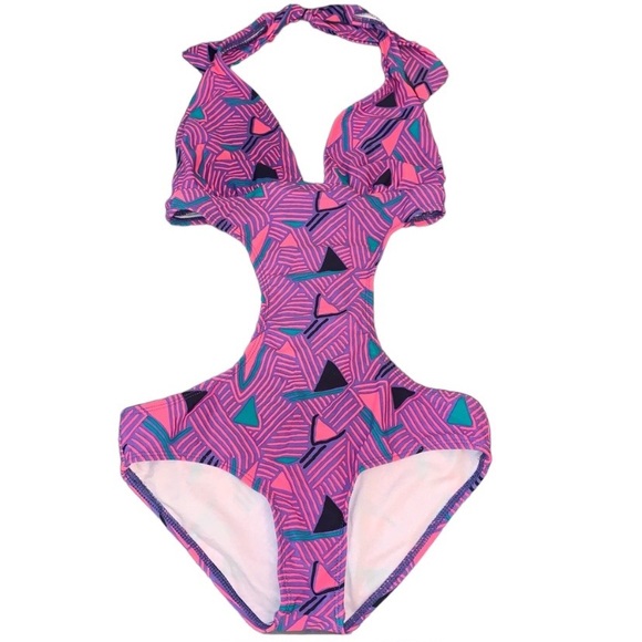 ✨FREE w/ $25 Purchase✨ New One piece Neon Swimsuit Bodysuit - Picture 1 of 10